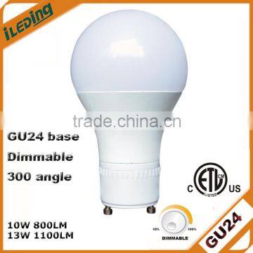 Dimmable Omni-Directional 300 Beam 800LM/1100LM ETL listed GU24 LED Bulb