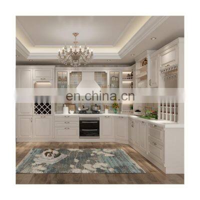 CBMmart Shaker Style Solid Wood Kitchen Cabinet With Island Cabinet