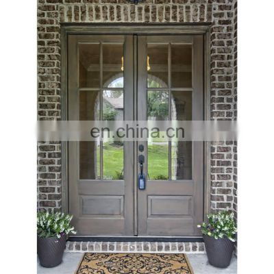 Big Size Waterproof Solid Wooden Design House Entry Swing Door