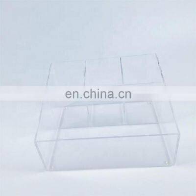 Compartment Storage Cotton, Brush Clear Smaller Acrylic Cosmetic Organizer photo-2