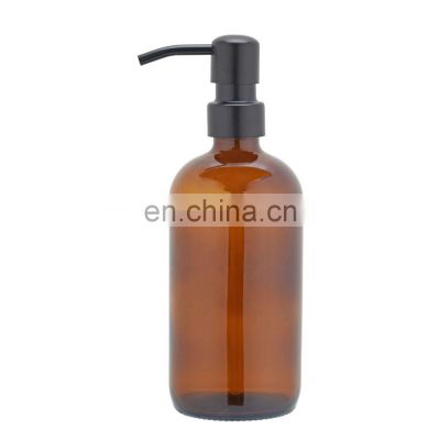 Hot sale cosmetic black empty 500ml green red glass spray For Soap Bottle