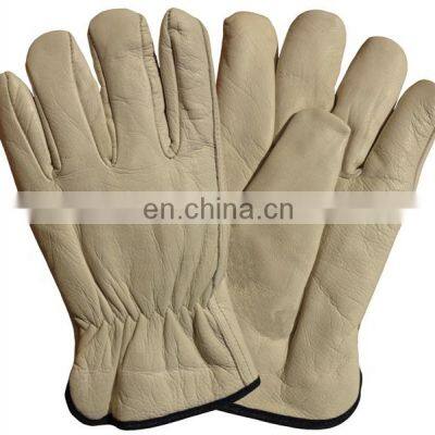 No Lining Wing Thumb,Keystone, Straight Thumb Available Grain Cow Leather Safety Gloves, Driver Gloves Buy Wholesale from China