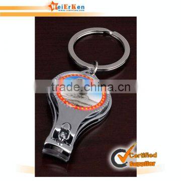 Custom/Customized 3d metal beer bottle opener keychain