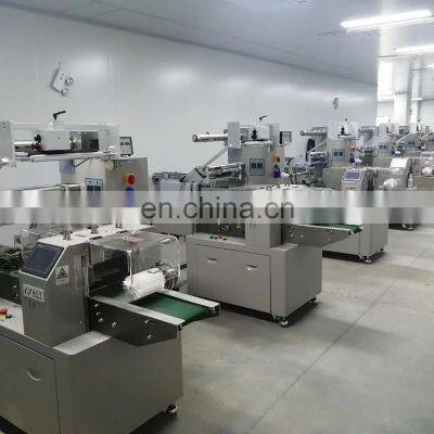 PLC Control Date Protein Bar Automatic Horizontal Wrapper Pillow Packing Machine Cookie Cake Flow Wrapping Machine