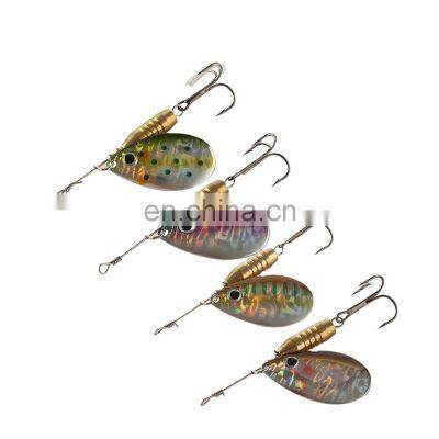 JOHNCOO Fishing Lure Spinner Bait Copper Spoon 5.6g 10g 14g Metal Bait Isca Artificial Pesca Hard Bait Fishing Tackle