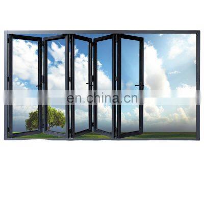 Superhouse Bulk order good price exterior bi folding door for patio aluminum glass folding door