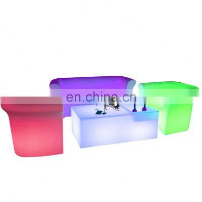 Led Bar Furniture Sets Bench Bar/club/outdoor Events Color Lighted Led Sectional Couches Led Curved Sectional Sofa Outdoor photo-5