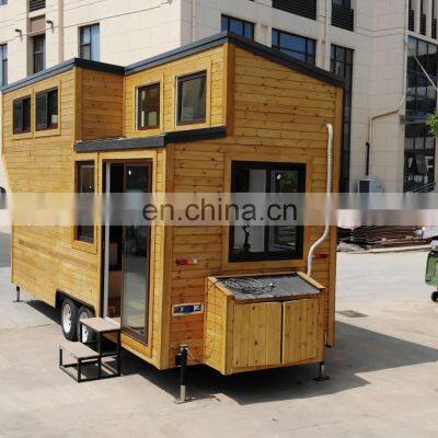 Prefab Mini Movable Mobile Modular Homes Field Site Office Trailer Tiny House On Wheels For Sale photo-4