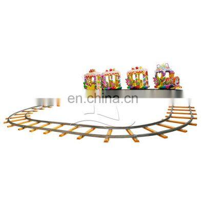 amusement track train children indoor track train playground for sale