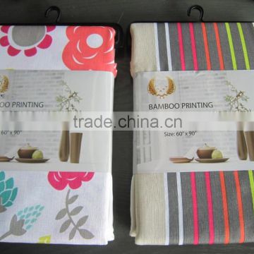 1PC Polyester Bamboo Printing Table Cloth