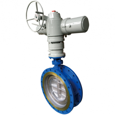 Electric flanged butterfly valve D943H-16C DN300