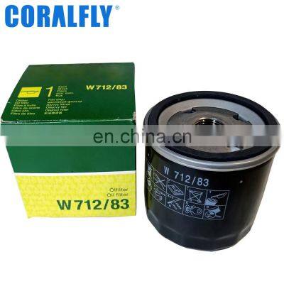 Auto Cars Engine Oil Filter W712/73 W7015 W712/83 for Mann Filters