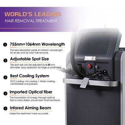 QM-755 Professional Candela 755nm Alexandrite Permanent Laser Hair Removal Machine