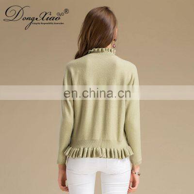 Hot Selling Ladies' 100% Pure Cashmere Sweater Long Sleeved Knitted Preppy Style for Spring OEM Service Available photo-6
