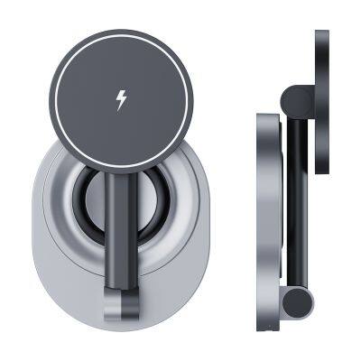 2-in-1 ABS Foldable Magnetic Multifunctional Wireless Charger Stand Magnetic Phone Holder for iPhone 15