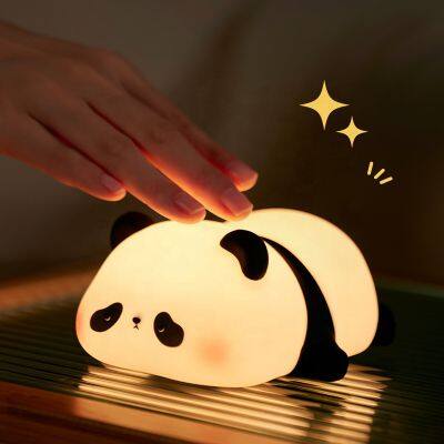 High Quality Rechargeable LED Panda Night Light Creative Warm White LED Nightlight for Bedroom Kids Room Direct From Factory photo-3