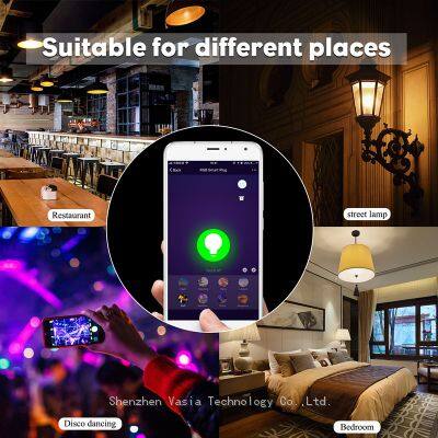 7W 12W RGB LED Smart Bulb E27 A60 Base 16 Colors Remote Control AC 165-265V for Home Lighting