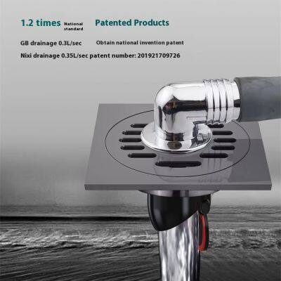 Modern Household Dual-Use Floor Drain Copper Deodorization for Bathroom Shower Room and Washing Machine