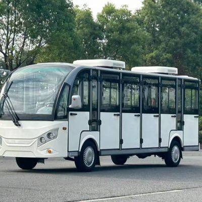 Source Products - 17-seater Sightseeing Bus - Enclosed Sightseeing Bus With Doors, Pure Electric Model. Direct Supply From the Manufacturer of Electric Sightseeing Buses photo-4