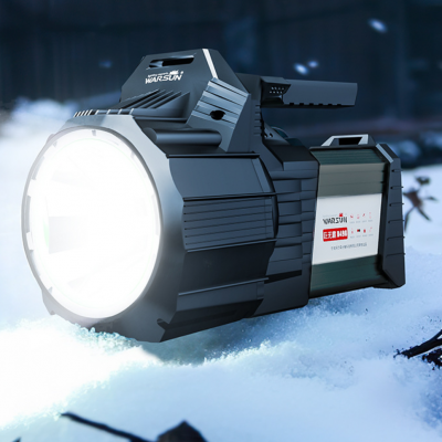 Hochleistungs-Flashlight mit starkem Licht für Zuhause, Outdoor, Spaziergänge nachts und Patrouillen. Tragbarer, multifunktionaler Taschenlampen.