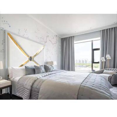 Modern Simple Leather Double Bed Intelligent Multi-function Massage With Projector Storage Bed Hotel Sex Queen Bed photo-5