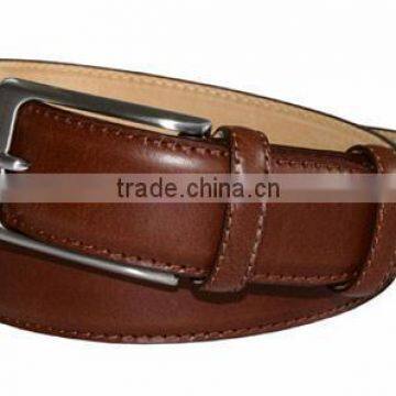 New Men's Waistband Casual Dress Leather Pin Metal Buckle Belt Brown Strap