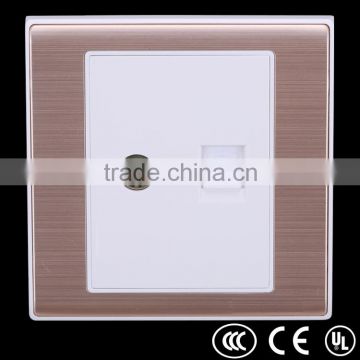 Wall mounted TV socket, telephone socket,satellite socket