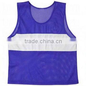 Quick dry polyester mesh soccer training vest