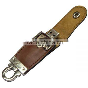 Promotion gifts leather bulk usb memory 2GB with logo