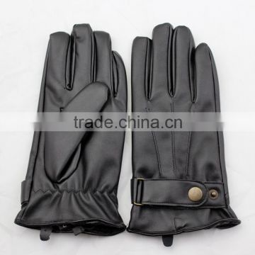 New Men's PU Police leather Gloves / Driving leather Gloves