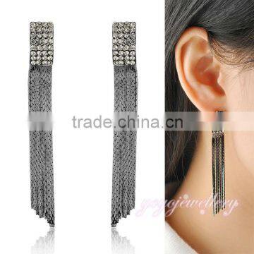 Wholesale hanging 18k gold top design earring