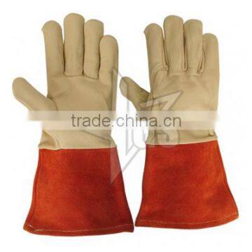 14'' 16'' cowhide split leather welding glove with Full Lining