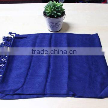 Fashionable satin printed pure color heated scarf brand pashmina scarf acrylic reverse knit scarf