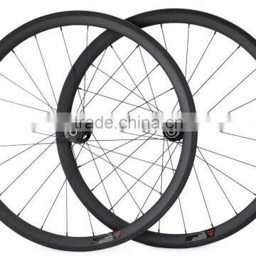 synergybike cheap bicycle disc brake road wheels 38mm carbon tubular wheels 700c road bike carbon wheelset clincher 38mm