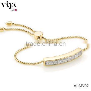 OEM Hot sales Stainless steel 18K plated Lady fashion bracelet with high quality