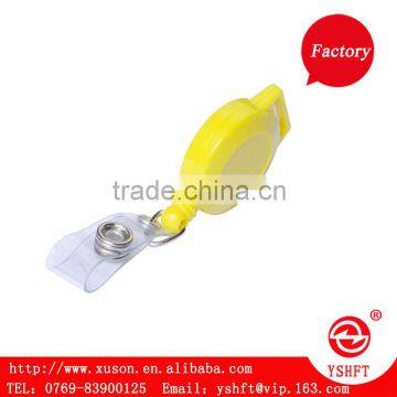 new design retractable badge holder yoyo with PVC for students and business