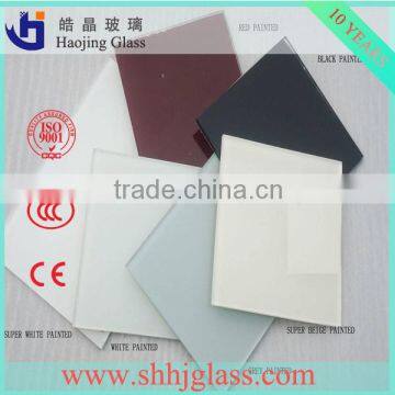 factory supplies high quality white painted glass price