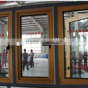 wooden grain aluminium profile for windows and doors