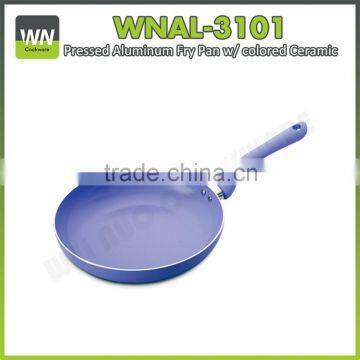 2016 New as seen on tv ceramic fry pan round/quarter pan stonewell fry pan with different ceramic clolor coating