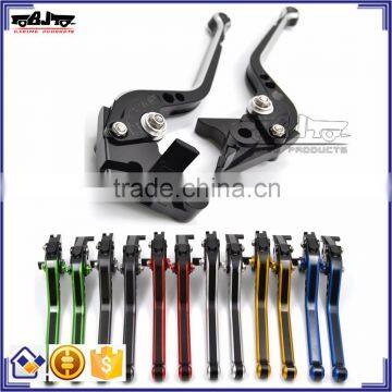 BJ-LS-011 Silver Motocross Aluminum CNC Long Clutch Brake Lever Set for Suzuki GSXR600 GSXR750 GSXR1000