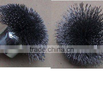 Spherical(Mushroom) brush-crimped wire with shank