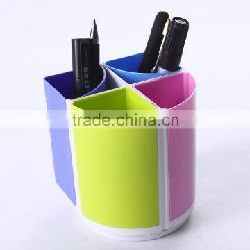 China supplier customized colorful plastic multifunction pen holder