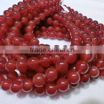 Wholesale Natural Red Agate Gemstone Beads 4-8mm Round Beads Strand for Jewelry Making photo-3