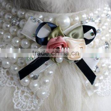 Latest Fashion Pearl Pet Dog Collar Scarf