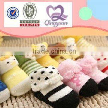 lovly Kids cotton socks/cute anti-slip children/6-12 months baby socks