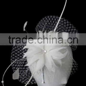 The hottest sale feather hair fascinator on metal band