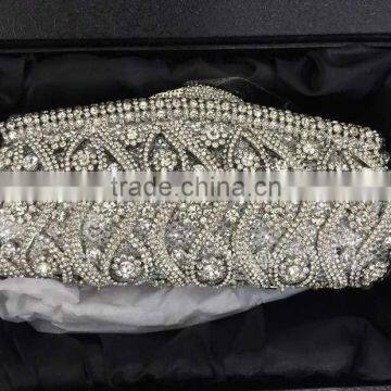 2016 new design women crystal bag evening clutch handbags with rhinestone