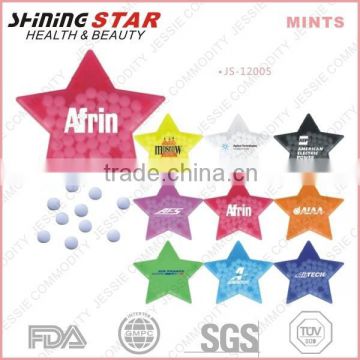 star shape high quality mints for promotion