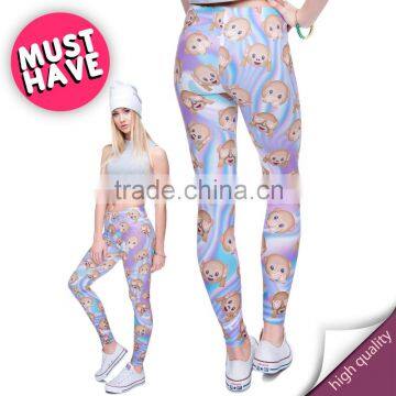 Holo Monkeys Print Legging Fitness Clothing For Women Leggings Disco Ladies Leggings Plus Size Women Clothing Elastic