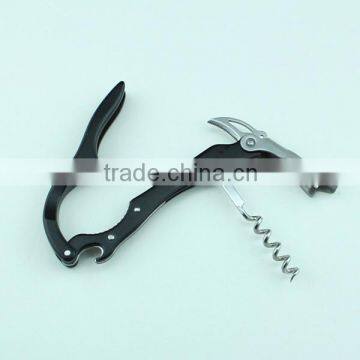 Fancy Stainless Steel Black Color Corkscrew Wine opener